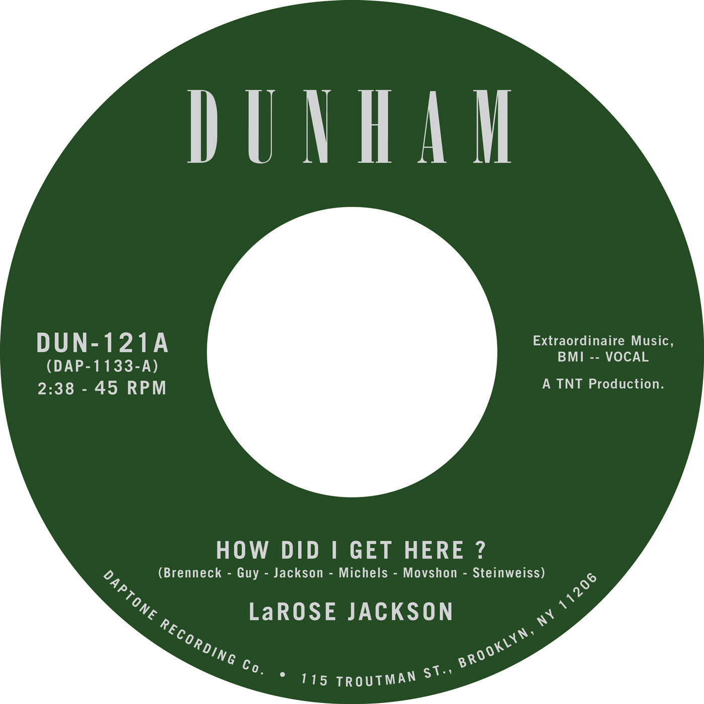 LaRose Jackson "How Did I Get Here?" 45