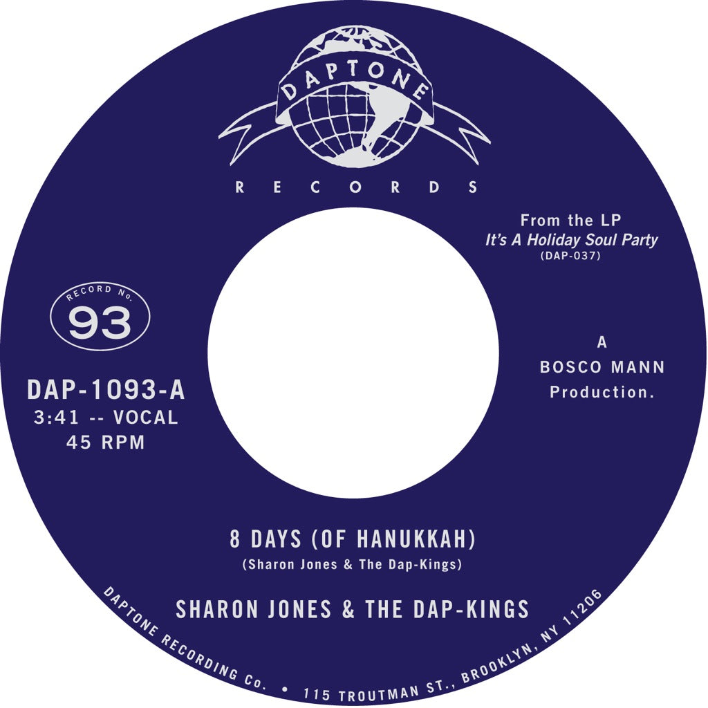 Sharon Jones & the Dap-Kings "8 Days (of Hanukkah)"
