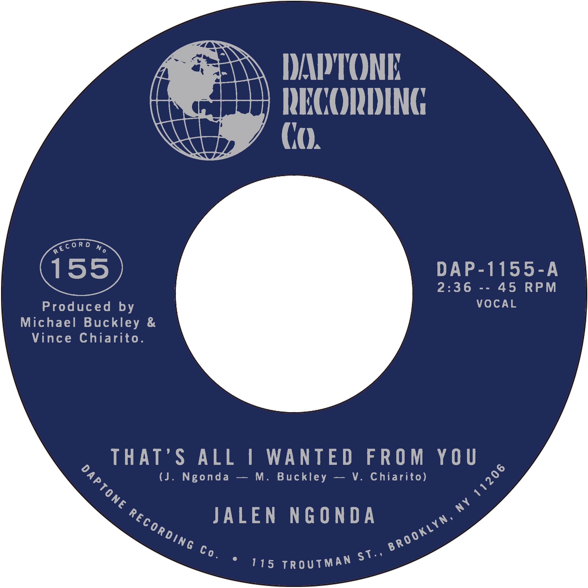 Jalen Ngonda "That's All I Wanted From You" / "So Glad I Found You" 45