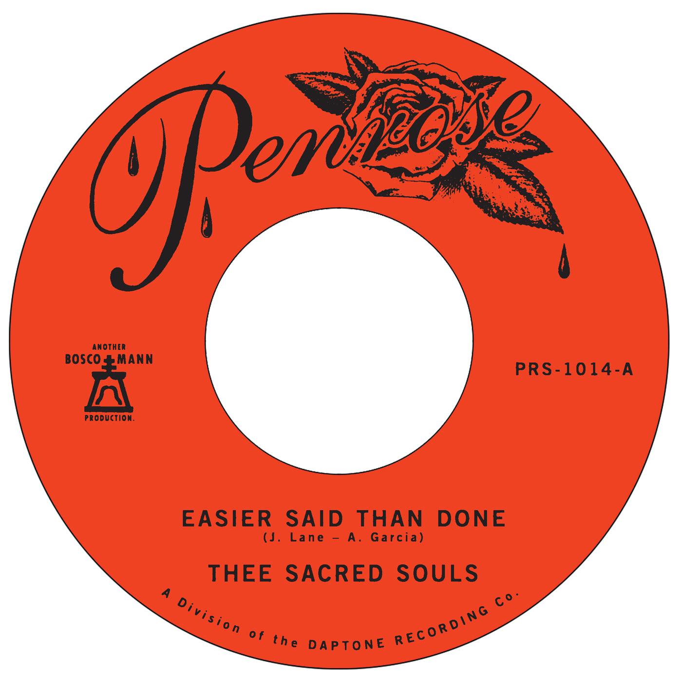 Thee Sacred Souls "Easier Said Than Done" / "Love is the Way"