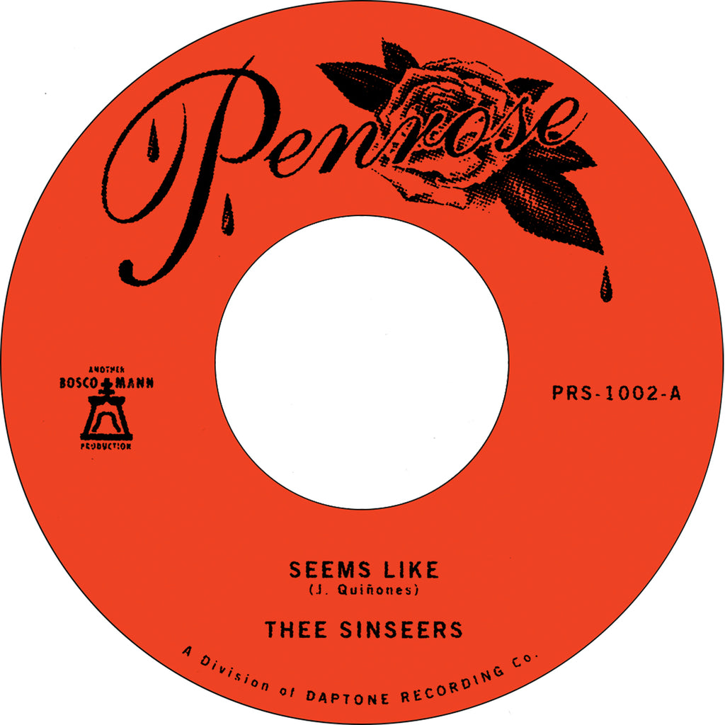 Thee Sinseers "Seems Like" 45