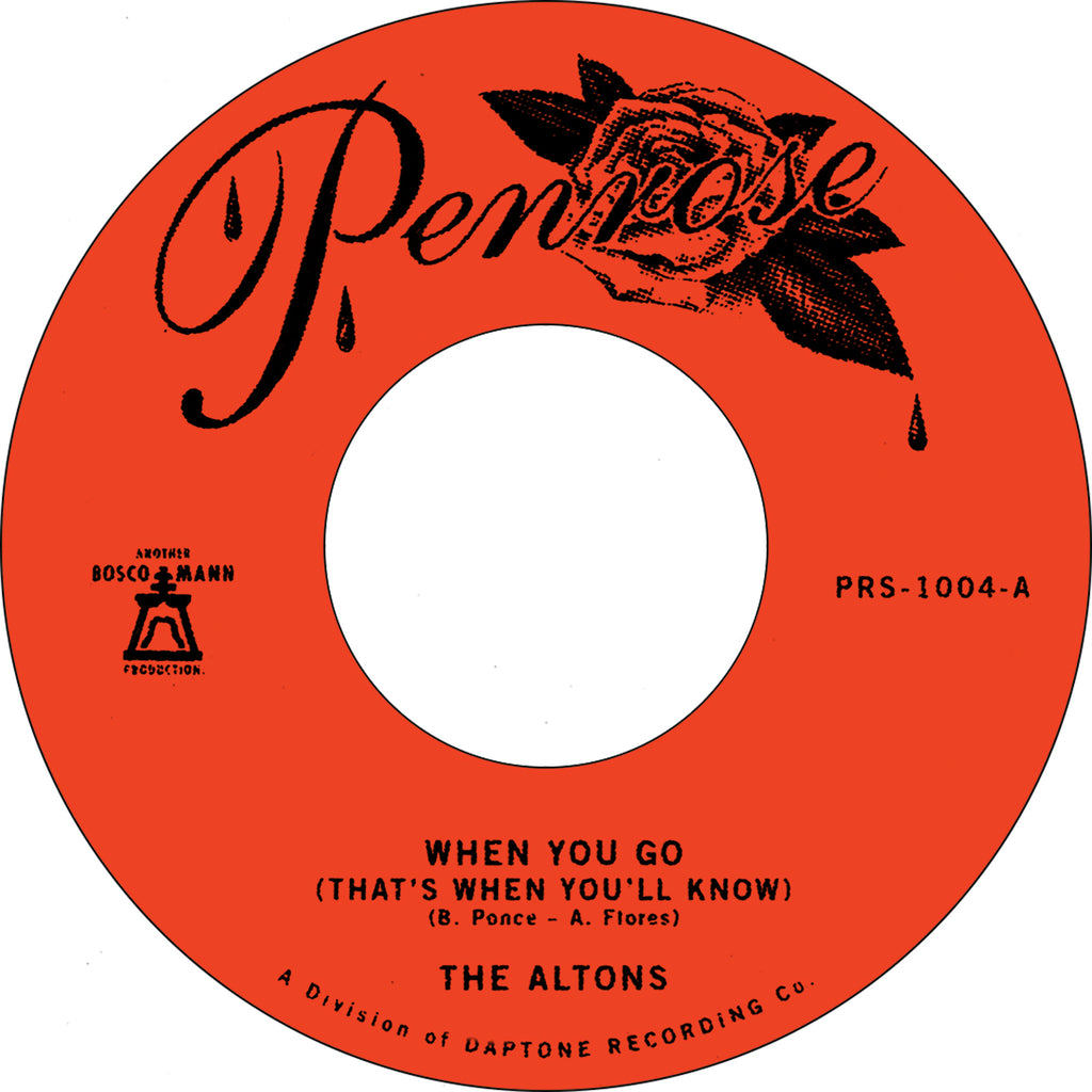 The Altons "When You Go (That's When You'll Know)" 45
