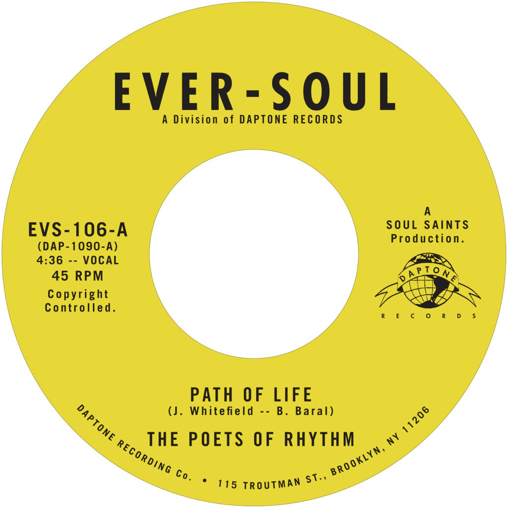 The Poets of Rhythm "Path of Life b/w Smilin' (While You're Crying)"