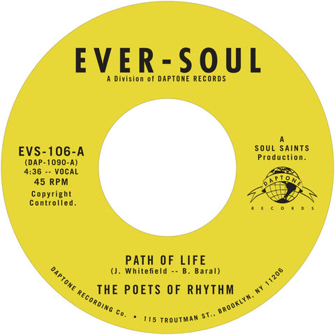 The Poets of Rhythm "Path of Life b/w Smilin' (While You're Crying)"