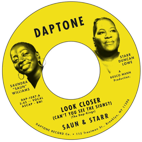 Saun & Starr "Look Closer" / "Blah Blah Blah"