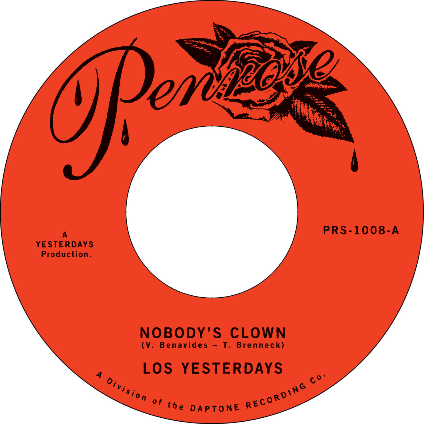 Los Yesterdays "Nobody's Clown" 45